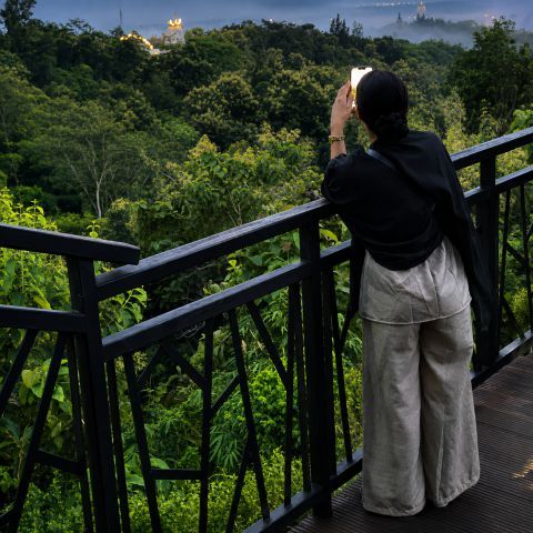 Punthuk Setumbu Hill Sunrise and Borobudur Temple