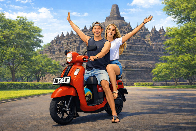 Hire A Scooter in Yogyakarta with Driver No. 1