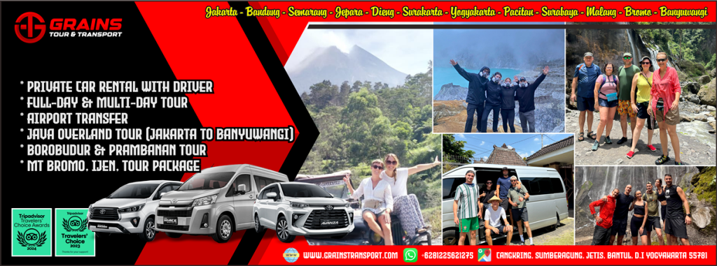 Rent a car with a driver in Yogyakarta Indonesia